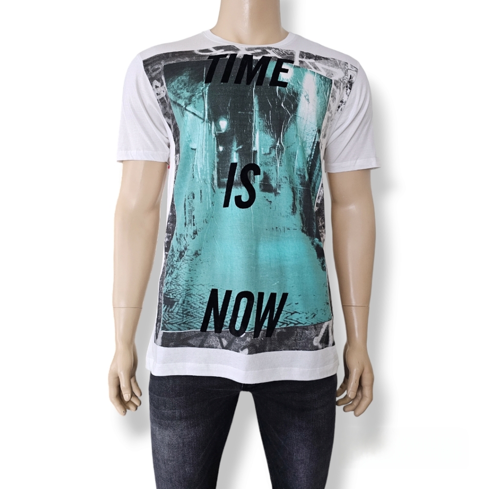 Rude X Hot Topic "Time Is Now" T Shirt Size Large